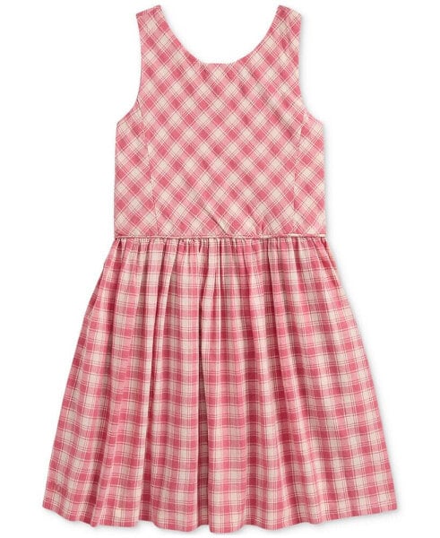 Toddler & Little Girls Calissa Gingham Check Cotton Madras Dress