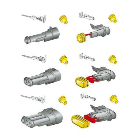 OEM MARINE Superseal 3 Poles Female Connector