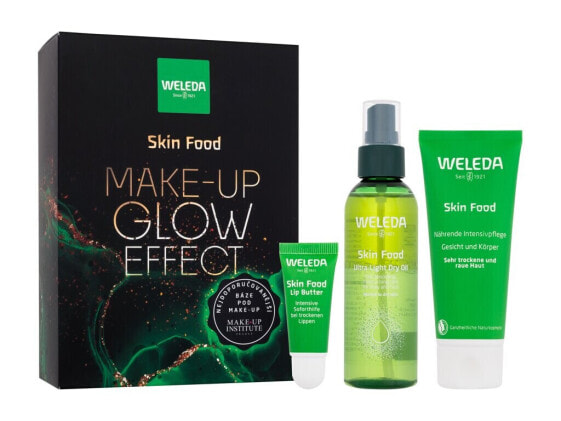 Weleda Skin Food Make-up Glow Effect Набор: Масло для губ 8 мл + Крем для лица и тела 75 мл + Сухое масло-спрей 100 мл