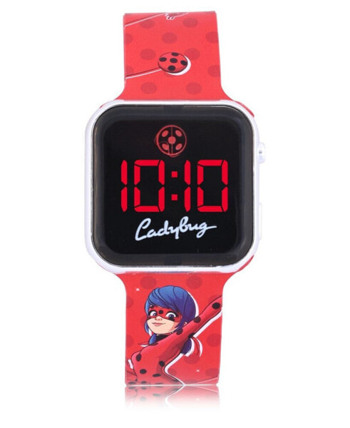 Children's Led Touchscreen Red Silicone Strap Watch 34mm