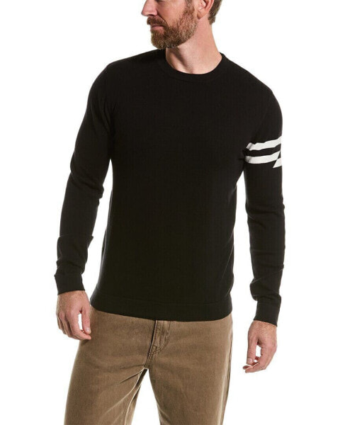 Свитер мужской Loft 604 Breaking Stripe Crewneck чёрный размер XL