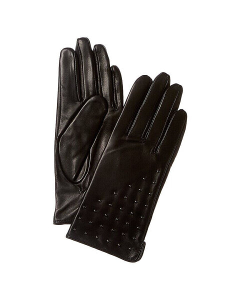 Bruno Magli Studded Cashmere-Lined Leather Glove Women's