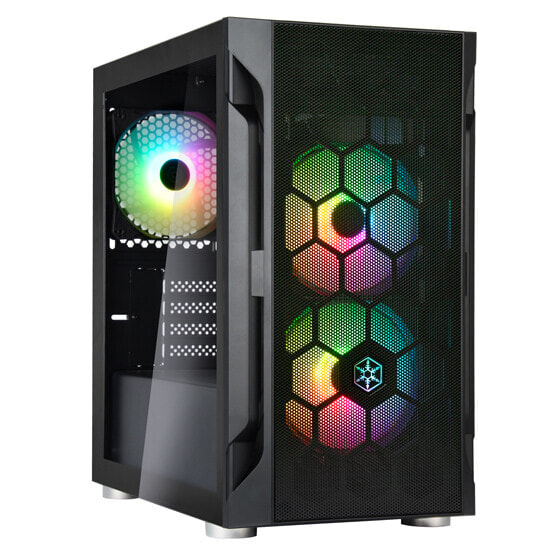 SilverStone FARA H1M PRO - Tower - PC - White - micro ATX - Mini-ATX - Mini-DTX - Plastic - Steel - Tempered glass - Multi