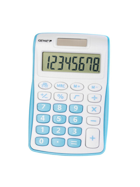 Genie 120 B - Pocket - Display - 8 digits - 1 lines - Battery/Solar - Blue - White