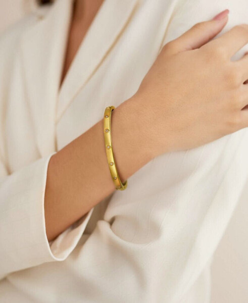 Anywear Everywear® Nude Diamond Bangle Bracelet (1/5 ct. t.w.) in 14k Gold (Also Available in Rose Gold or White Gold)