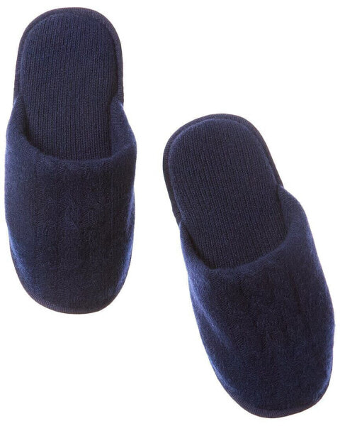 Portolano Cable Slippers Men's Blue S