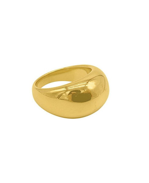 14K Gold Plated Dome Ring