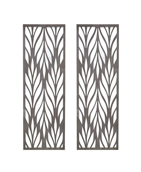 Florian Carved Wall Panel Decor Set, 2 Piece