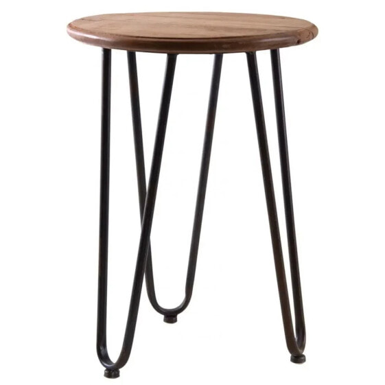 Runder Tisch aus Holz und Metall "Filae"