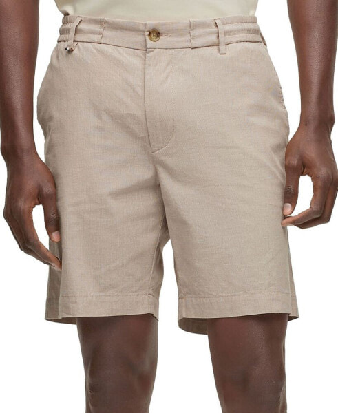 Men's Slim-Fit Cotton-Blend Poplin Shorts