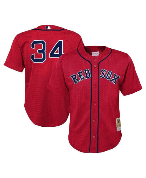 Toddler David Ortiz Red Boston Red Sox Cooperstown Collection Mesh Batting Practice Jersey