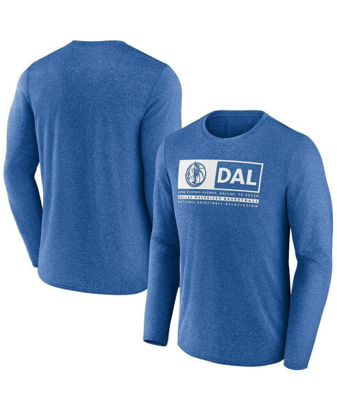 Men's Blue Dallas Mavericks Three-Point Play T-shirt