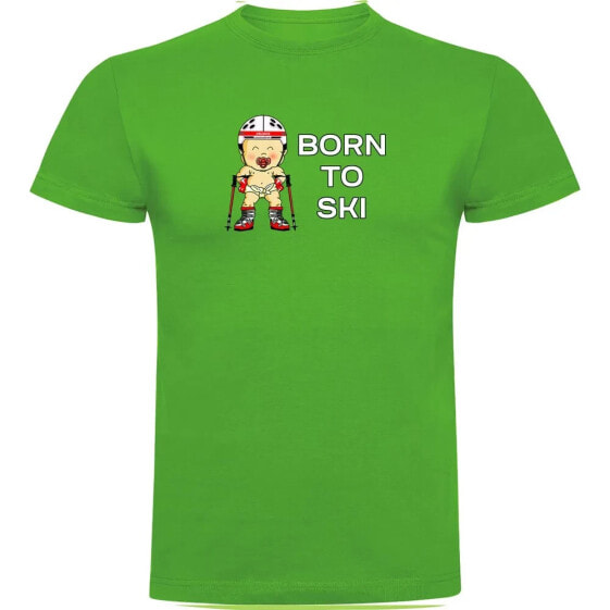 KRUSKIS Born To Ski short sleeve T-shirt