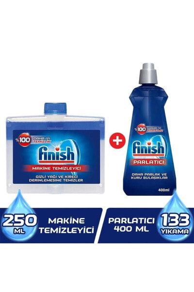 Bulaşık Makinesi Temizleyici Sıvı 250 ml + Parlatıcı 400 ml