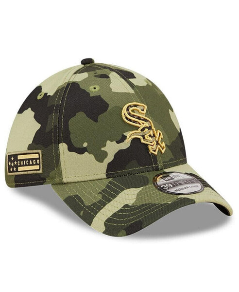 Men's Camo Chicago White Sox 2022 Armed Forces Day 39THIRTY Flex Hat