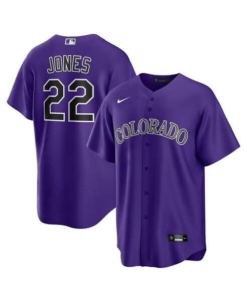 Men's Nolan Jones Purple Colorado Rockies Alternate Replica Jersey