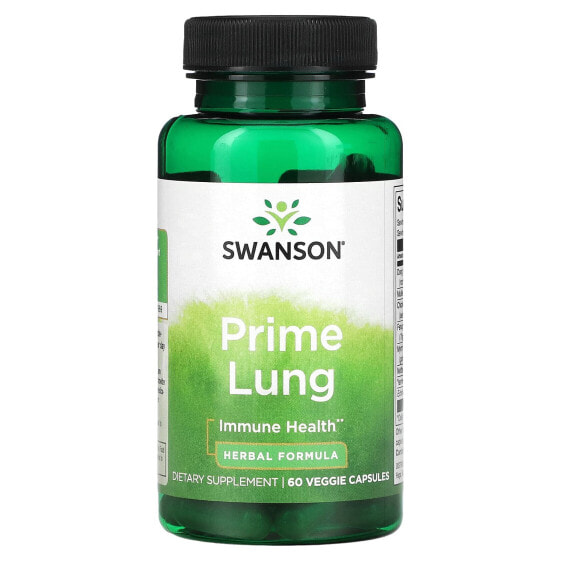 Swanson, Prime Lung, 60 растительных капсул