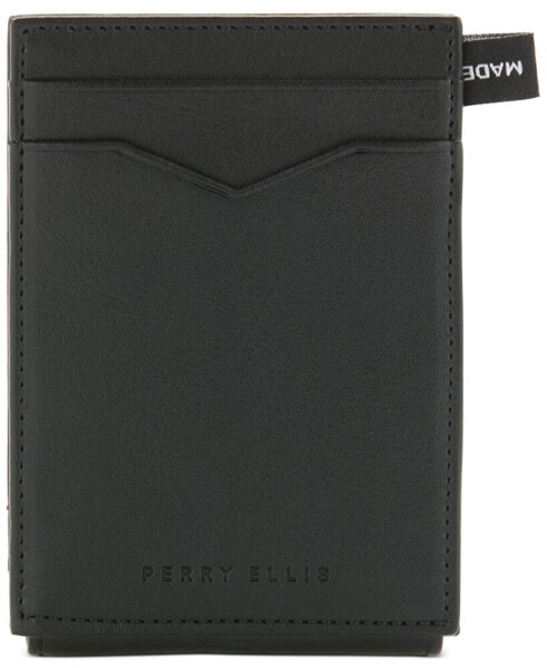 Men's Magnetic Leather Card Case