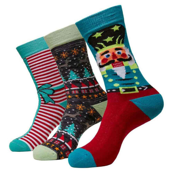 URBAN CLASSICS Christmas Nutcracker socks 3 pairs