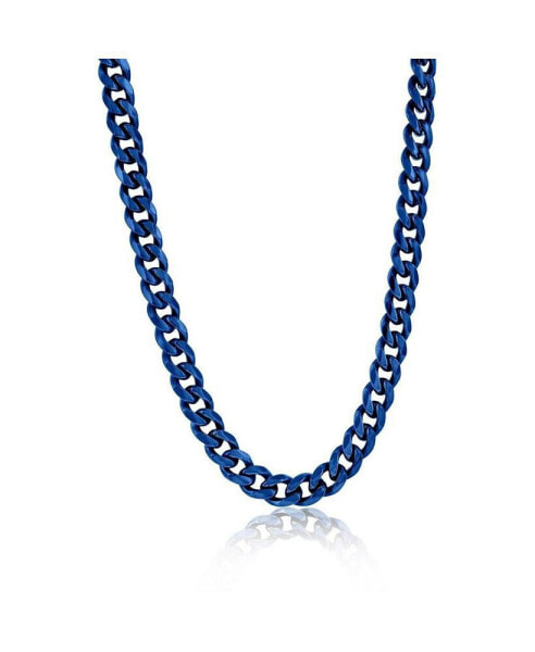 Stainless Steel 7mm Cuban Chain Necklace