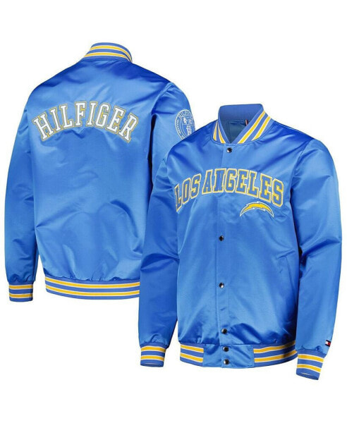 Men's Powder Blue Los Angeles Chargers Elliot Varsity Full-Snap Jacket