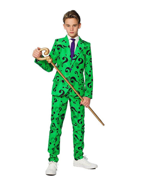 Little and Big Boys The Riddler Slim Fit Suit