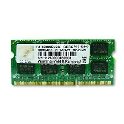 G.Skill 4GB DDR3-1600 SQ - 4 GB - 1 x 4 GB - DDR3 - 1600 MHz - 204-pin SO-DIMM