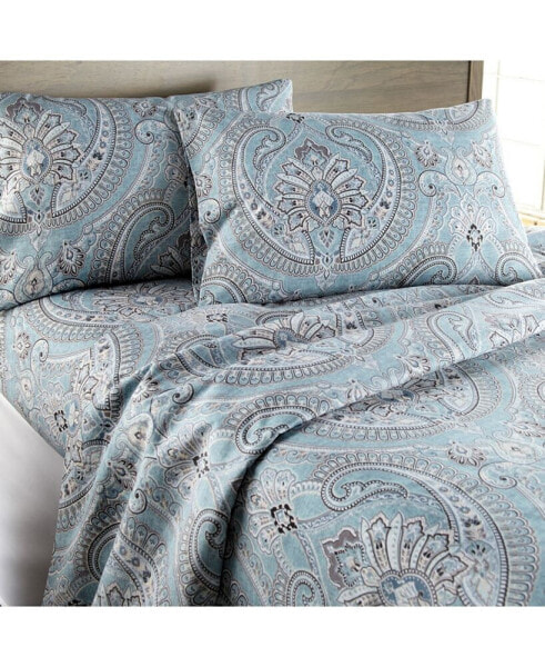 Classic Paisley Ultra-Soft 4-Piece Sheet Set