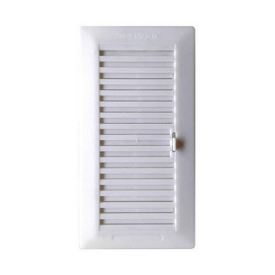 Вентиляционная решетка регулируемая Fepre белая ABS полипропилен 13,3 x 26 см