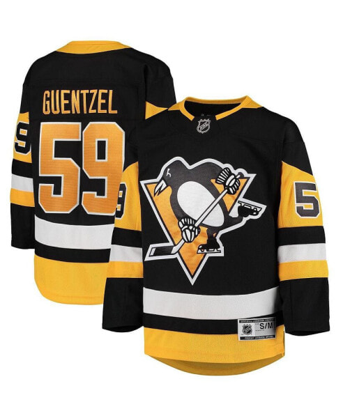 Big Boys Jake Guentzel Black Pittsburgh Penguins Home Premier Player Jersey