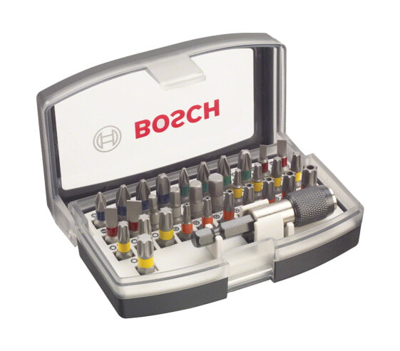 Bosch 2 607 017 319 - Drill - Drill bit set - 25 mm - 32 pc(s) - PH1 - PH2 (2x) - PH3 PH1 - PH2 (2x) - PH3 - PZ1 - PZ2 (2x) - PZ3 PZ1 - PZ2 (2x) - PZ3 - HEX 3/4/5/6 HEX...