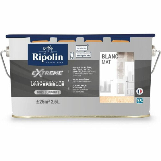 Матовая акриловая краска RIPOLIN Universal Underlay Extreme Белая 2,5 L