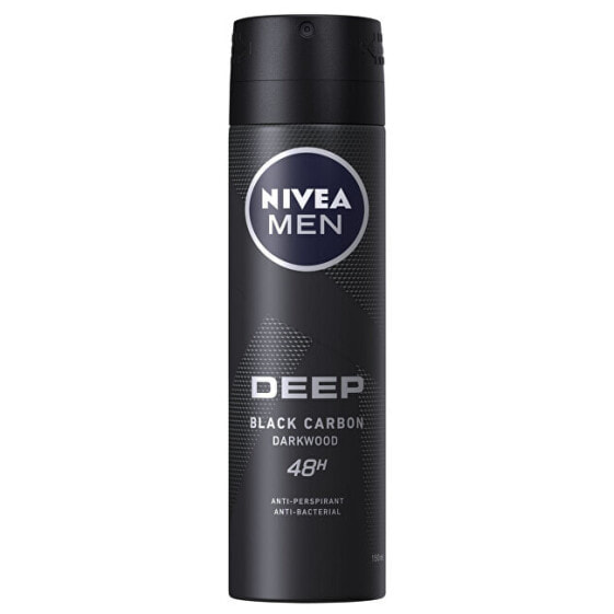 Nivea Men Deep Black Carbon Spray Antiperspirant Антибактериальный антиперспирант-спрей 150 мл