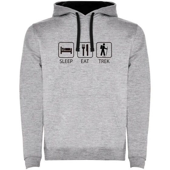 KRUSKIS Sleep Eat And Trek Two-Colour hoodie