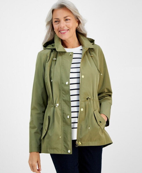 Women's Hooded Anorak, PP-4X, Created for Macy's