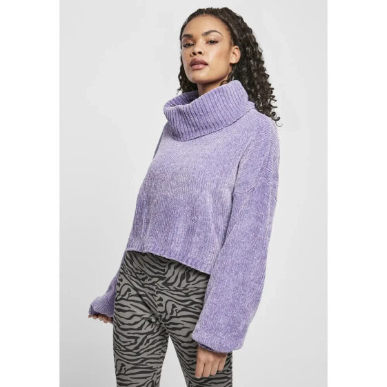 URBAN CLASSICS Turtleneck Chenille sweatshirt