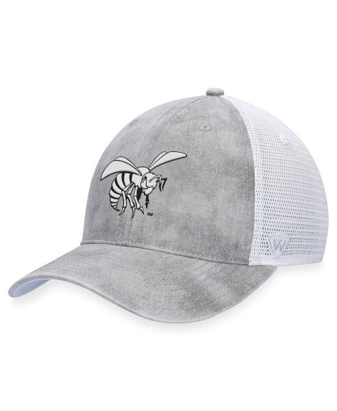 Men's Gray/White Alabama State Hornets Slate Trucker Adjustable Hat