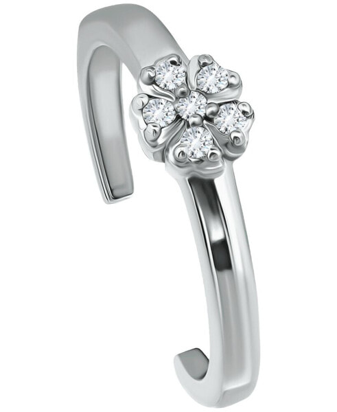 Cubic Zirconia Flower Toe Ring, Created for Macy's