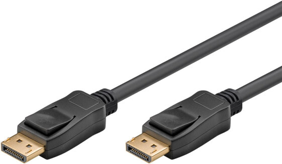 Wentronic 49960 - 3 m - DisplayPort - DisplayPort - Male - Male - Black