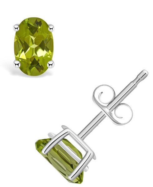 Peridot (1-1/10 ct. t.w.) Stud Earrings in 14K Yellow Gold or 14K White Gold