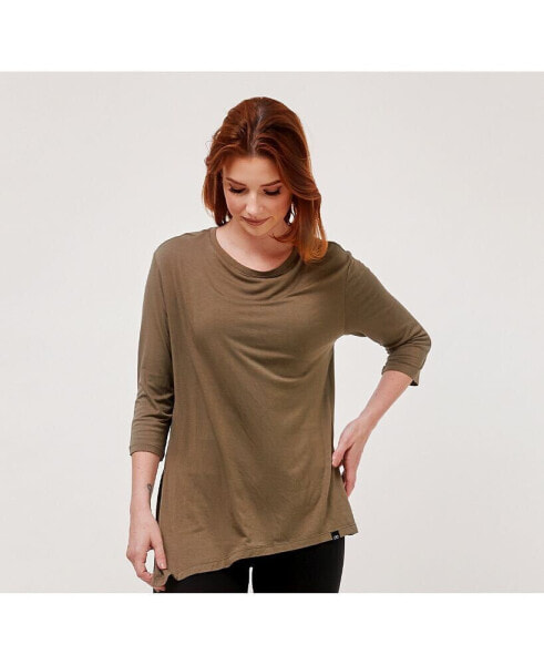 Women's Anen Side Tie 3/4 Sleeve Top for Women