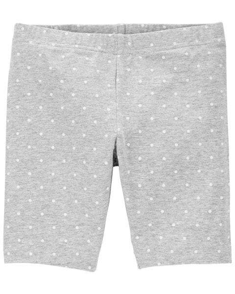 Kid Polka Dot Bike Shorts 8