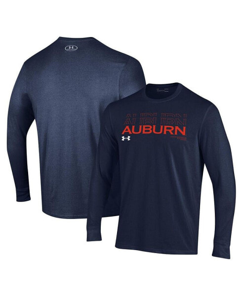 Men’s Navy Auburn Tigers Sideline Long Sleeve T-Shirt