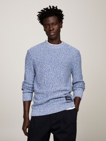 Monotype Slub Cotton Crewneck Sweater