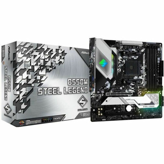 Motherboard ASRock B550M Steel Legend AMD AM4 AMD AMD B550