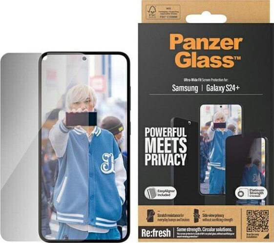 PanzerGlass Panzerglass Ultra-Wide Fit Sam S24+ S926 Privacy Screen Protection Easy Aligner Included P7351