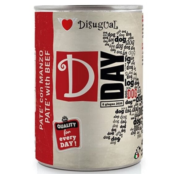 DISUGUAL D-Day Beef 6x400g Wet Dog Food