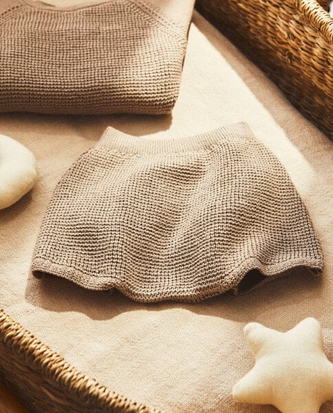 Children’s mini waffle-knit bloomers