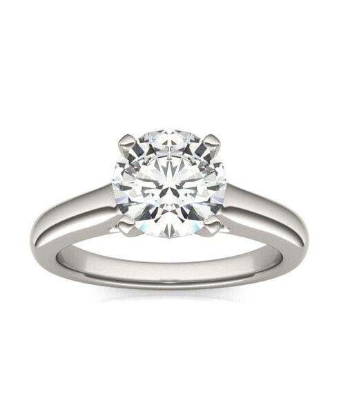 Кольцо Charles & Colvard Cathedral Solitaire (14K White Gold)