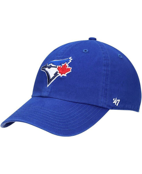 Boys Royal Toronto Blue Jays Team Logo Clean Up Adjustable Hat